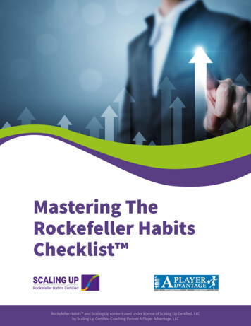 Mastering The Rockefeller Habits Checklist 