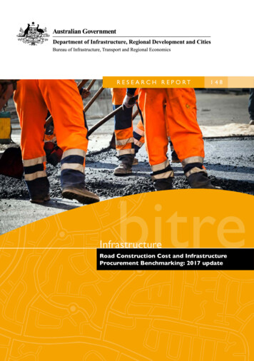 Road Construction Cost And Infrastructure - BITRE