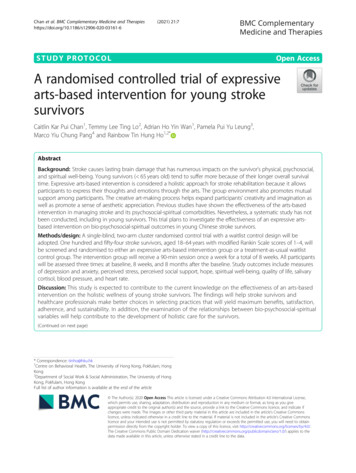 A Randomised Controlled Trial Of Expressive Arts-based .