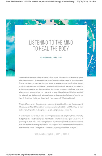 Listening To The Mind To Heal The Body - Fully Human