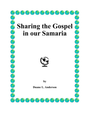 92-Sharing The Gospel In Our Samaria - AIBI
