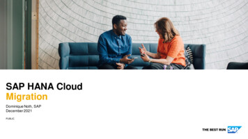 SAP HANA Cloud Migration