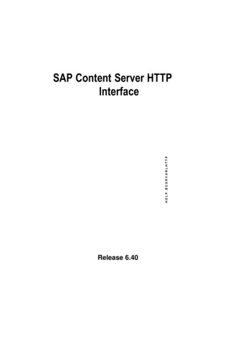 SAP Content Server HTTP Interface