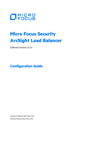 MicroFocusSecurity ArcSight LoadBalancer