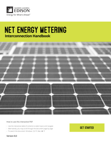 Net Energy Metering Interconnection Handbook