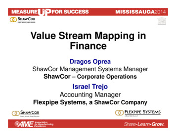 MISS2014 - Value Stream Mapping In Finance