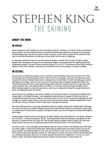 THE SHINING - Stephen King Books