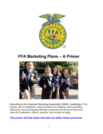 FFA Marketing Plans - A Primer - Imgix