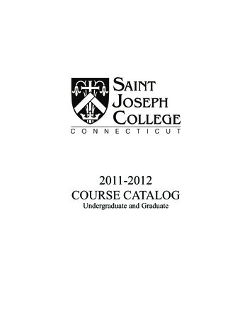 Course Catalog 2011-2012