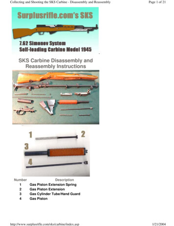 SKS Carbine Disassembly And Reassembly Instructions