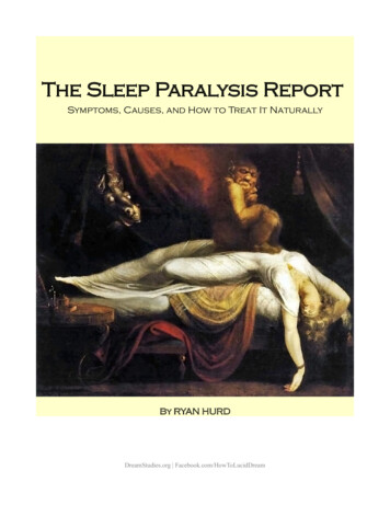 The Sleep Paralysis Report - Dream Studies Portal
