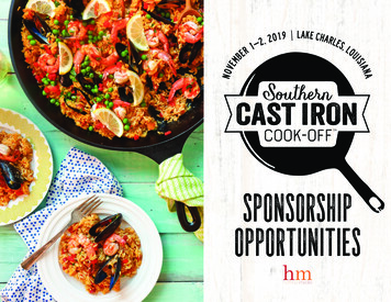 Sponsorship Opportunities - Southern Cast Iron