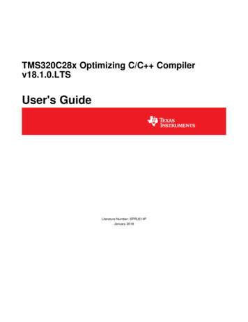 TMS320C28x Optimizing C/C Compiler V18.1.0.LTS User's Guide . - Analog