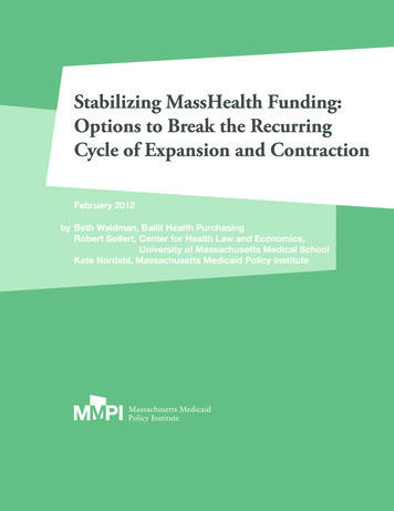 Stabilizing MassHealth Funding: Options To Break The .