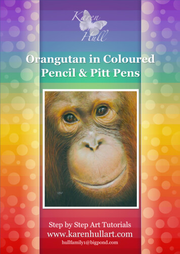 Orangutan In Coloured Pencil & Pitt Pens