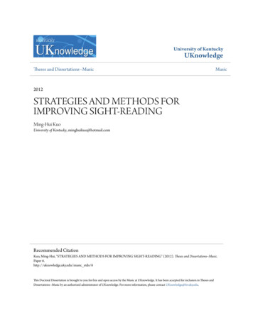 STRATEGIES AND METHODS FOR IMPROVING SIGHT 