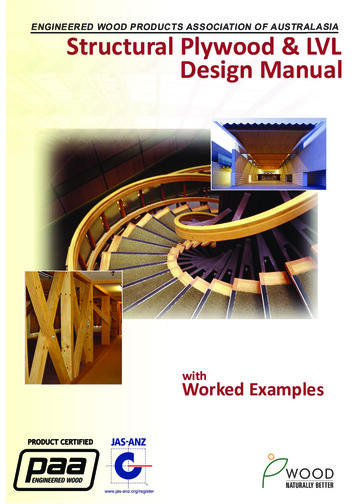 Structural Plywood & LVL Design Manual - 5 Star Timbers