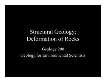 Structural Geology - West Virginia University