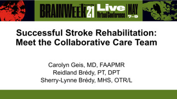 Successful Stroke Rehabilitation: Meet The Collaborative .