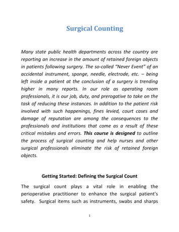 Surgical Counting - Free Nursing Ceus