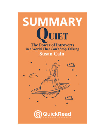 Summary Of Quiet: The Power
