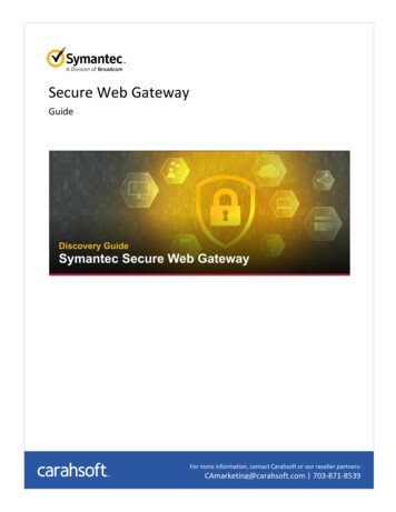 Secure Web Gateway - Carahsoft