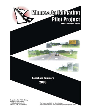 Table Of Contents - MnDOT
