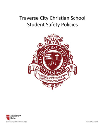 Traverse City Christian School Student Safety Policies