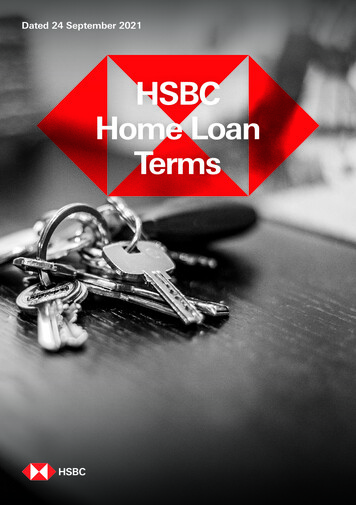 HSBC Home Loan Terms - HSBC Bank Australia