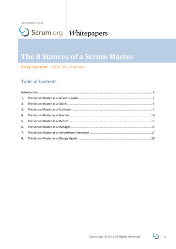 The 8 Stances Of A Scrum Master
