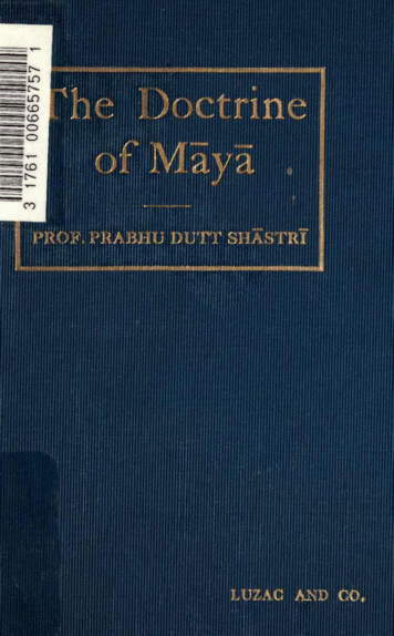 The Doctrine Of Maya - Holybooks 