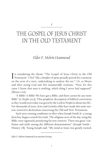 The Gospel Of Jesus Christ In The Old Testament