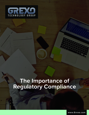 The Importance Of Regulatory Compliance - Grexo