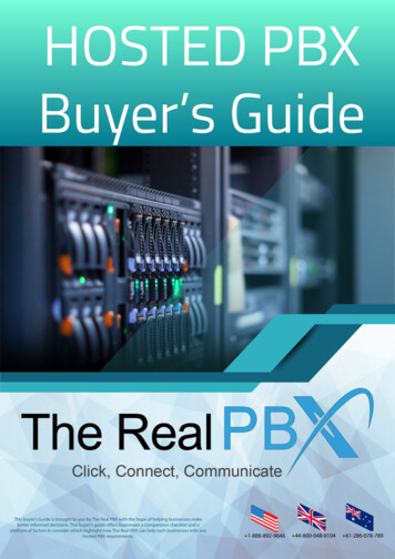 HOSTED PBX Buyer's Guide - TheRealPBX