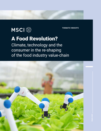 A Food Revolution? - MSCI