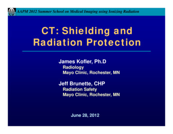 CT: Shielding And Radiation Protection