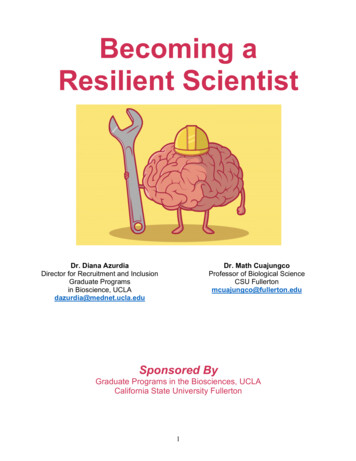 Becoming A Resilient Scientist