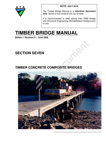 TIMBER BRIDGE MANUAL - Transport For NSW