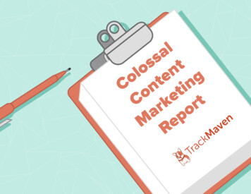 TrackMaven Content Marketing Report