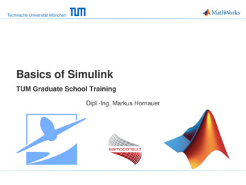 Basics Of Simulink - TUM