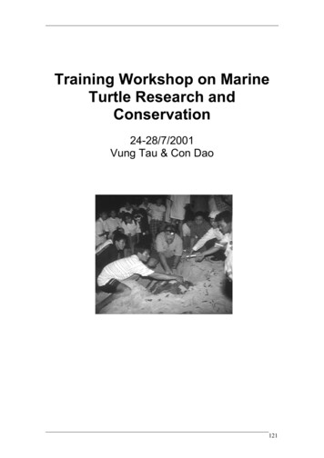 Training Workshop On Marine Turtle Research And 