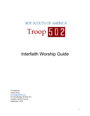 Interfaith Worship Guide - TROOP 502 CREW 502