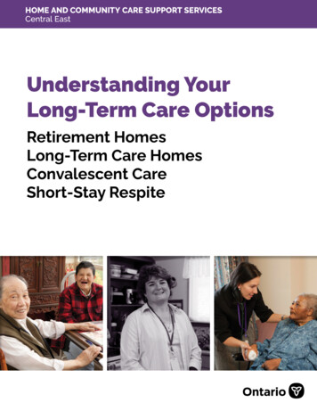 Understanding Your Long-Term Care Options - Community 