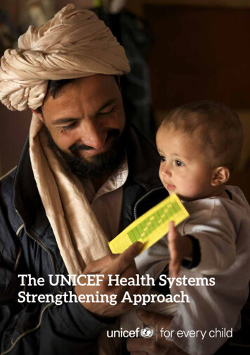 The UNICEF Health Systems Strengthening Approach