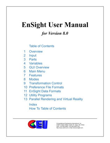 EnSight User Manual - Lawrence Berkeley National Laboratory