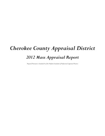 2012 Mass Appraisal Report