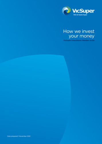 How We Invest Your Money - Profit To Member Super Fund