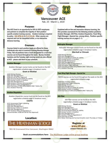 IAT - Vancouver Ace Flyer - Interagency Aviation Training