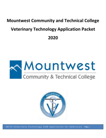 Mountwest Community And Technical College Veterinary Technology .