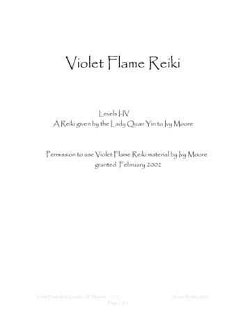 Violet Flame Reiki Level I - One Healing Academy